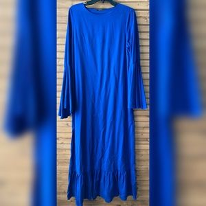 Unique Vintage Royal Blue Dress